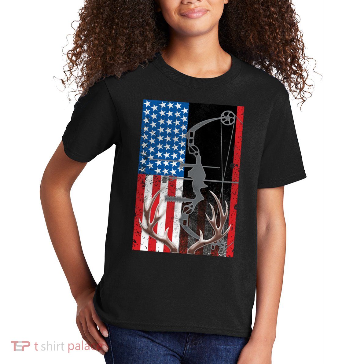 American Hunter USA Flag Kids T-Shirt