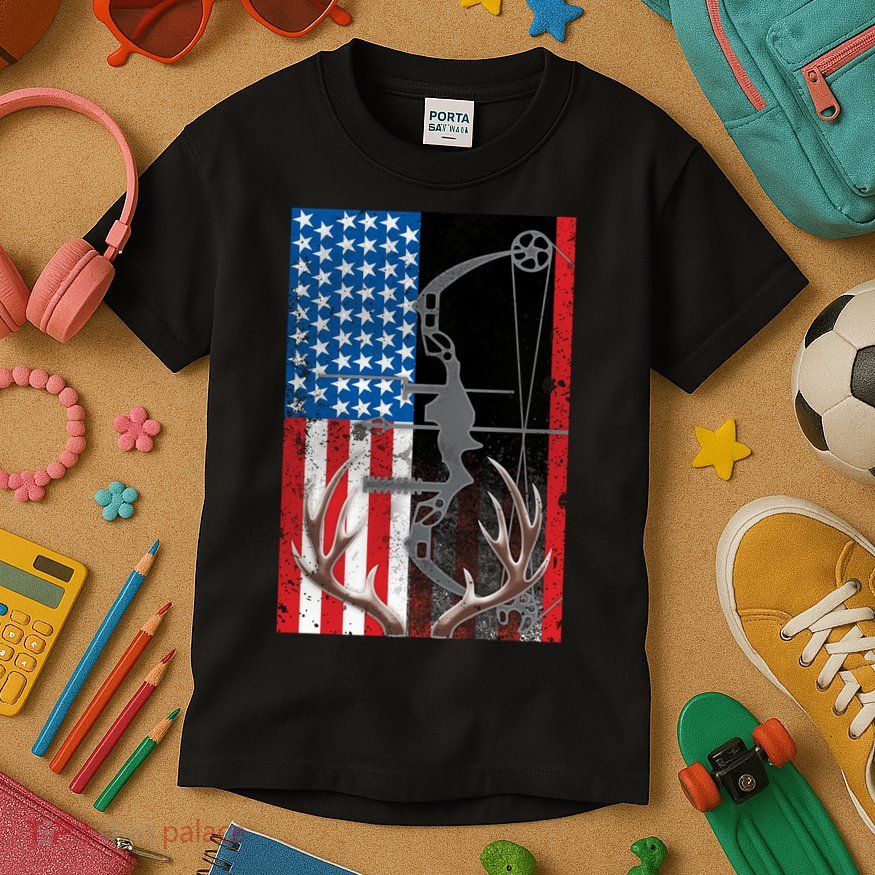 American Hunter USA Flag Kids T-Shirt