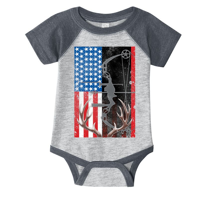American Hunter USA Flag Infant Baby Jersey Bodysuit