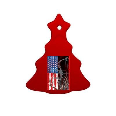 American Hunter USA Flag Ceramic Tree Ornament