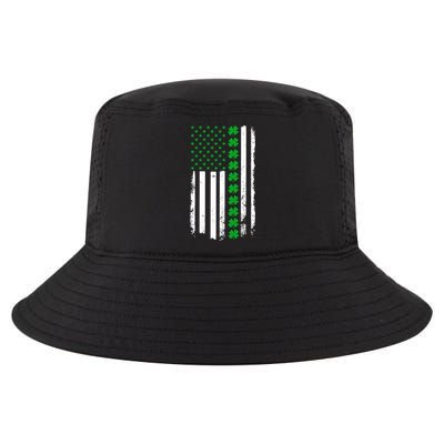 American Irish Clover Flag St. Patrick's Day  Cool Comfort Performance Bucket Hat