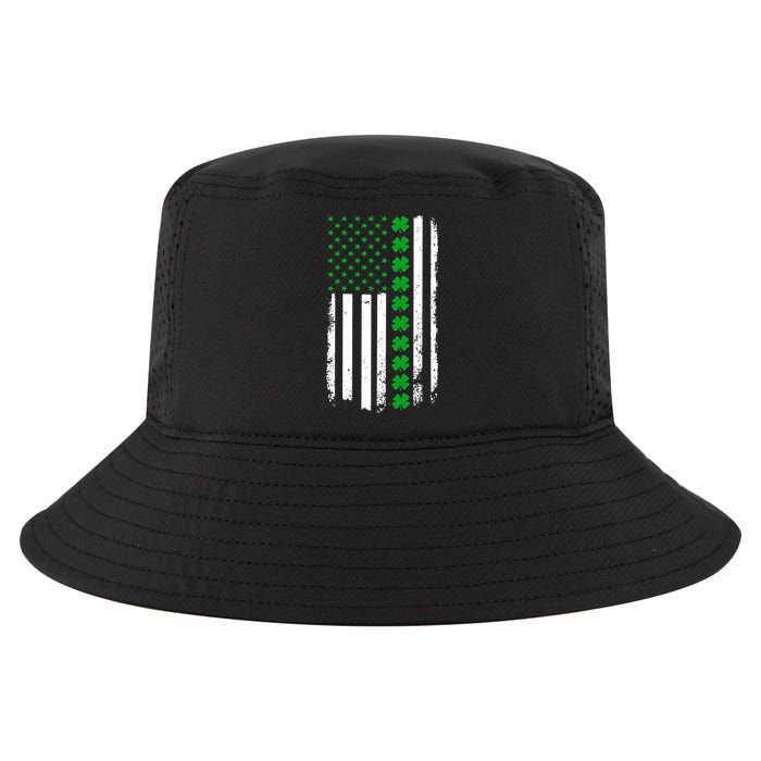 American Irish Clover Flag St. Patrick's Day  Cool Comfort Performance Bucket Hat