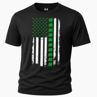 American Irish Clover Flag St. Patrick's Day  Cooling Performance Crew T-Shirt