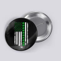 American Irish Clover Flag St. Patrick's Day  Button