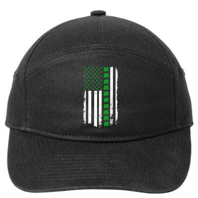 American Irish Clover Flag St. Patrick's Day  7-Panel Snapback Hat