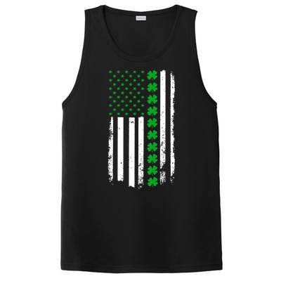 American Irish Clover Flag St. Patrick's Day  PosiCharge Competitor Tank