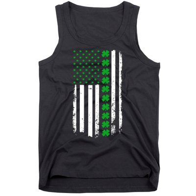 American Irish Clover Flag St. Patrick's Day  Tank Top