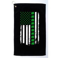 American Irish Clover Flag St. Patrick's Day  Golf Towel
