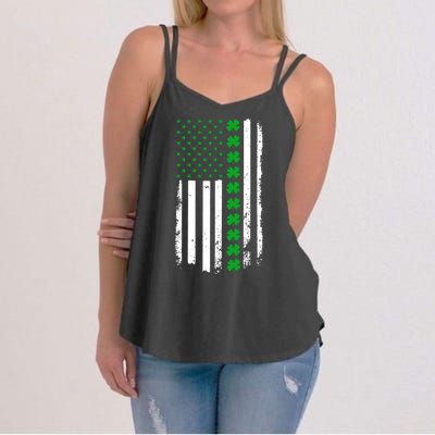 American Irish Clover Flag St. Patrick's Day  Women's Strappy Tank