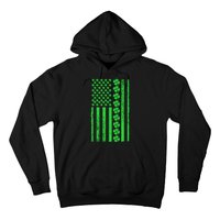 American Irish Clover Vintage Flag Hoodie