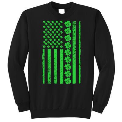 American Irish Clover Vintage Flag Sweatshirt