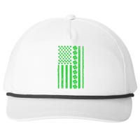 American Irish Clover Vintage Flag Snapback Five-Panel Rope Hat