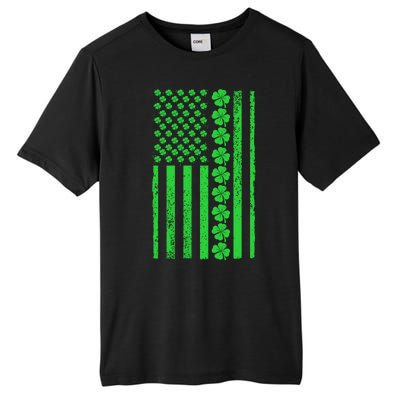 American Irish Clover Vintage Flag Tall Fusion ChromaSoft Performance T-Shirt