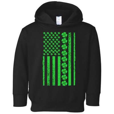 American Irish Clover Vintage Flag Toddler Hoodie