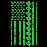 American Irish Clover Vintage Flag Toddler Hoodie