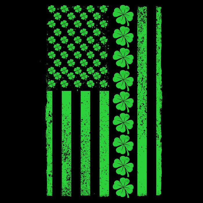 American Irish Clover Vintage Flag Toddler Hoodie