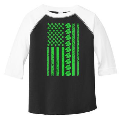 American Irish Clover Vintage Flag Toddler Fine Jersey T-Shirt