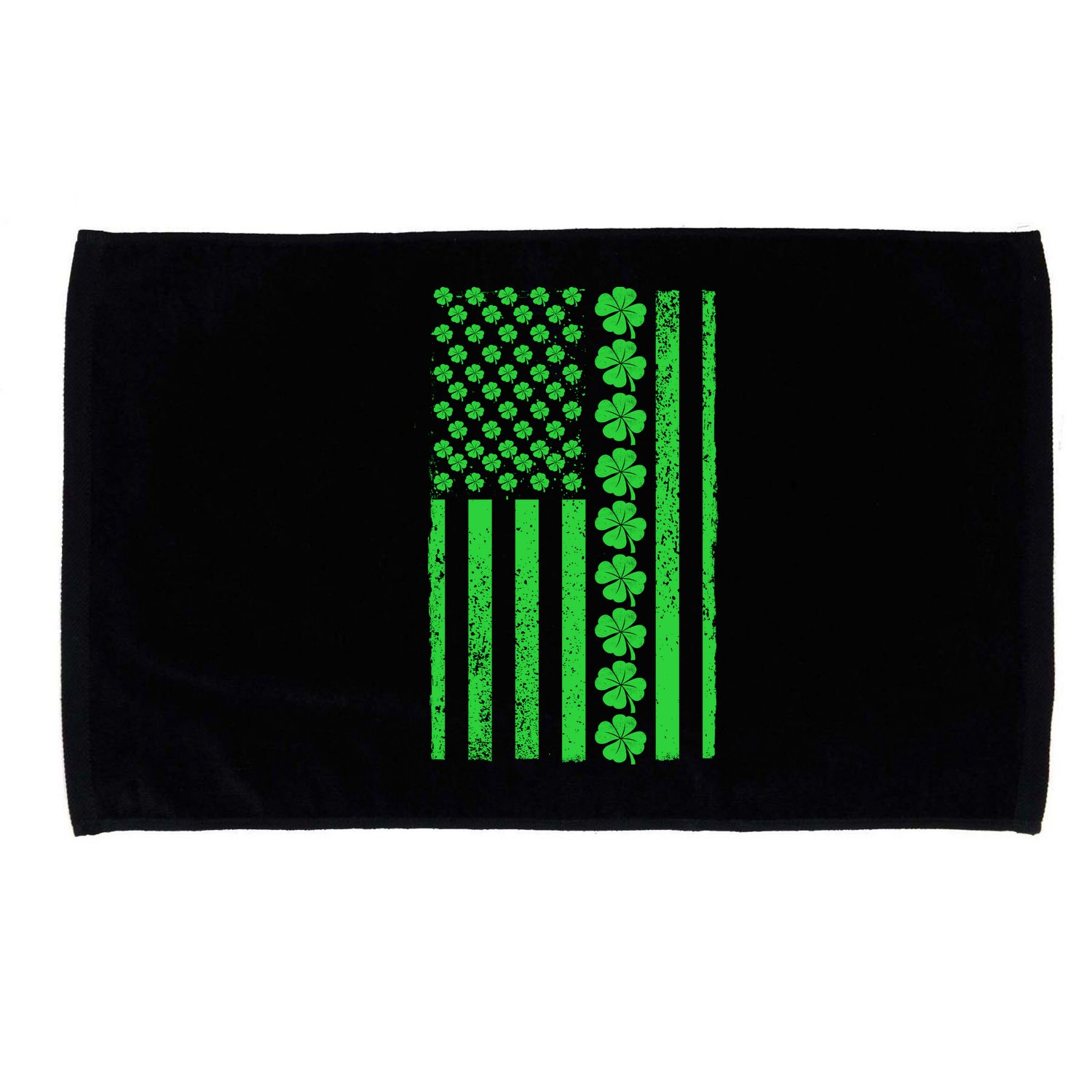American Irish Clover Vintage Flag Microfiber Hand Towel