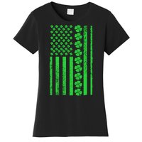 American Irish Clover Vintage Flag Women's T-Shirt