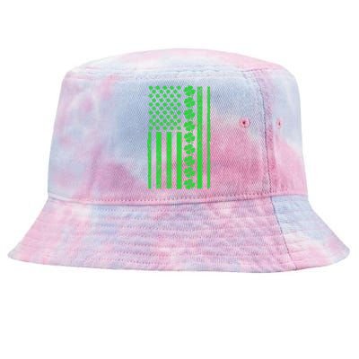 American Irish Clover Vintage Flag Tie-Dyed Bucket Hat