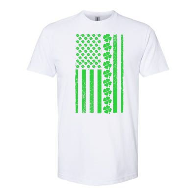 American Irish Clover Vintage Flag Softstyle® CVC T-Shirt