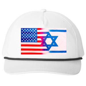 American Israel Flag Snapback Five-Panel Rope Hat