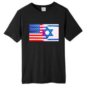 American Israel Flag Tall Fusion ChromaSoft Performance T-Shirt