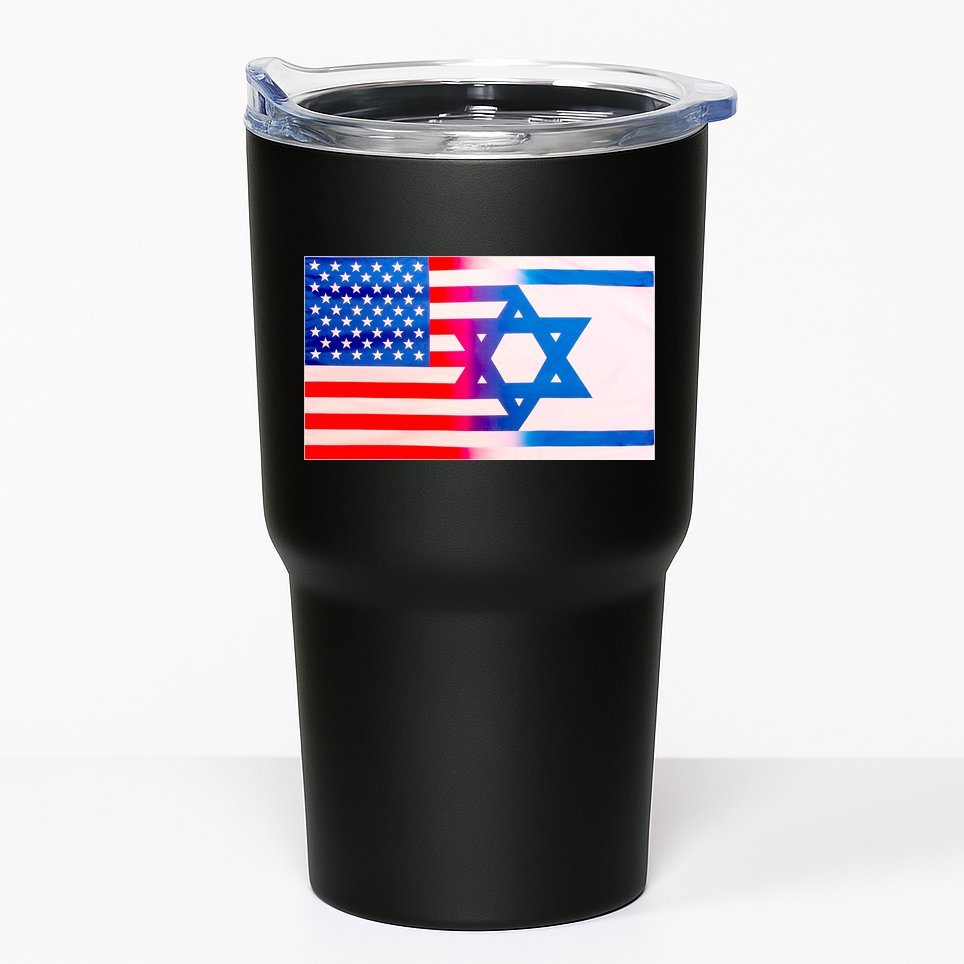 American Israel Flag Tumbler