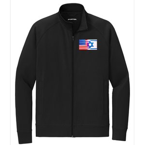 American Israel Flag Stretch Full-Zip Cadet Jacket