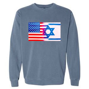 American Israel Flag Garment-Dyed Sweatshirt