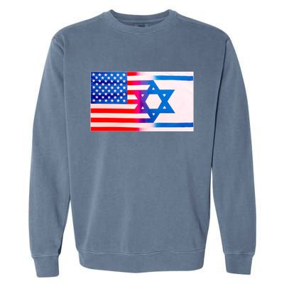 American Israel Flag Garment-Dyed Sweatshirt