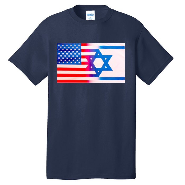 American Israel Flag Tall T-Shirt