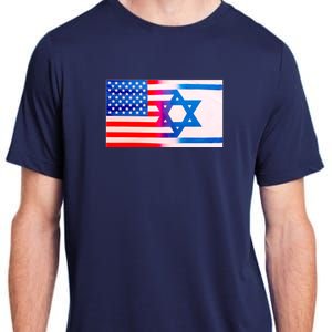 American Israel Flag Adult ChromaSoft Performance T-Shirt