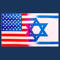 American Israel Flag Drawstring Bag