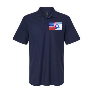 American Israel Flag Softstyle Adult Sport Polo