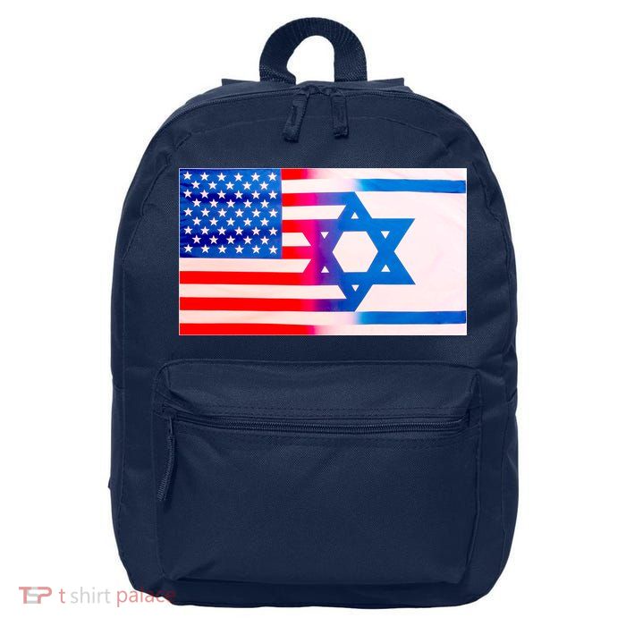 American Israel Flag 16 in Basic Backpack