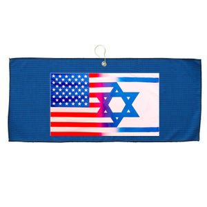 American Israel Flag Large Microfiber Waffle Golf Towel