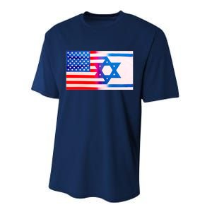 American Israel Flag Performance Sprint T-Shirt