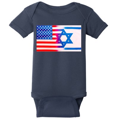 American Israel Flag Baby Bodysuit