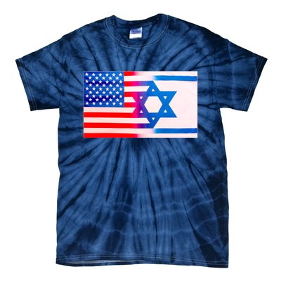 American Israel Flag Tie-Dye T-Shirt