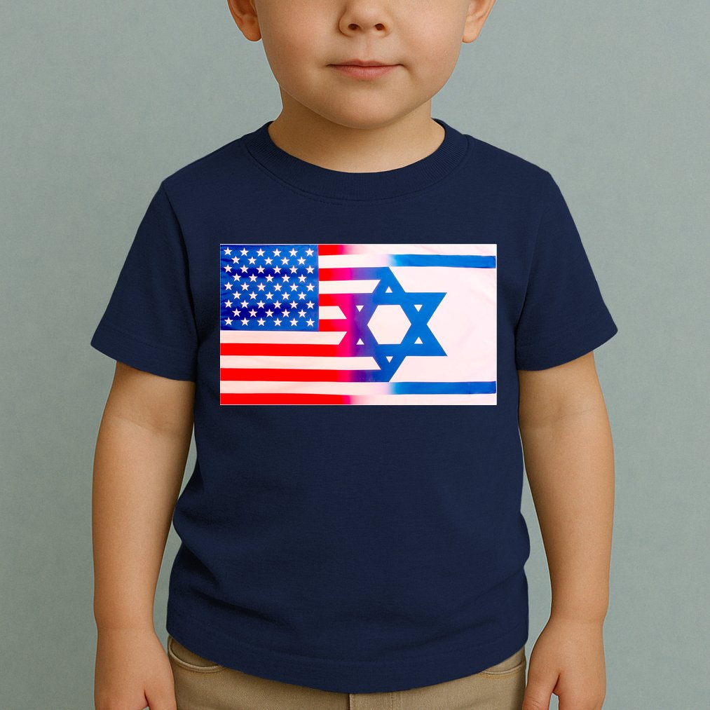 American Israel Flag Toddler T-Shirt