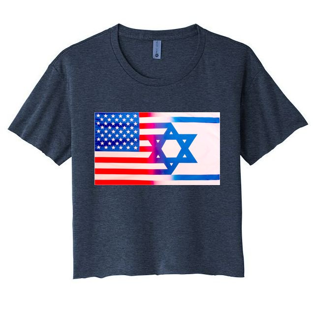 American Israel Flag Crop Top