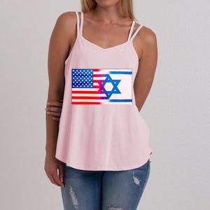 American Israel Flag Women's Strappy Tank