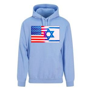 American Israel Flag Unisex Surf Hoodie