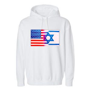 American Israel Flag Garment-Dyed Fleece Hoodie