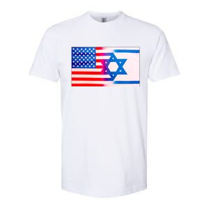 American Israel Flag Softstyle CVC T-Shirt