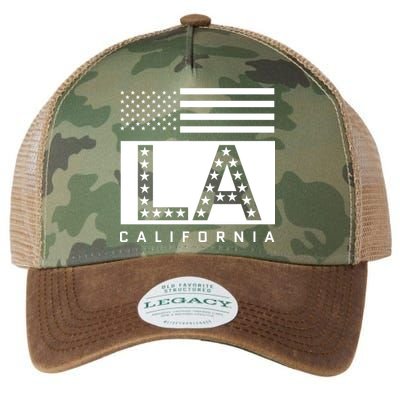 American LA California State Flag Legacy Tie Dye Trucker Hat