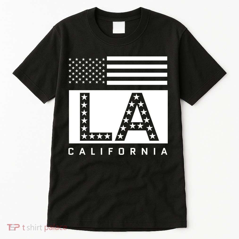 American LA California State Flag Tall T-Shirt