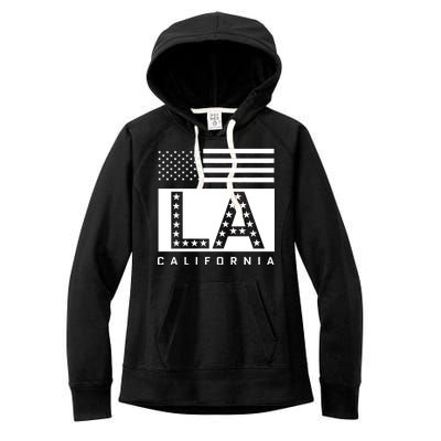 American LA California State Flag Women's Fleece Hoodie