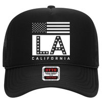 American LA California State Flag Trucker Hat